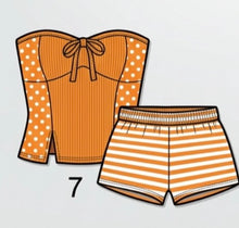 Load image into Gallery viewer, polka stripe swim set
